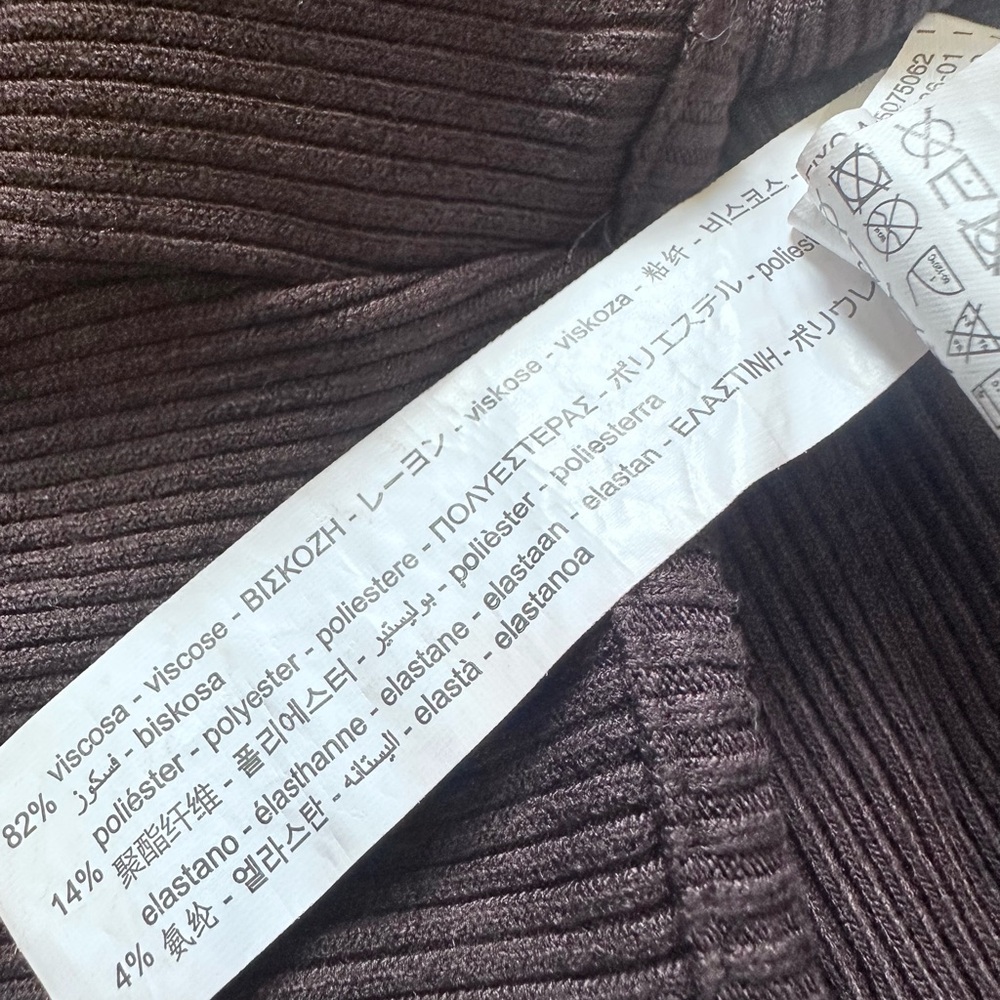 Zara Ribbed Long Sleeve Crop Top - Picture 10 of 13